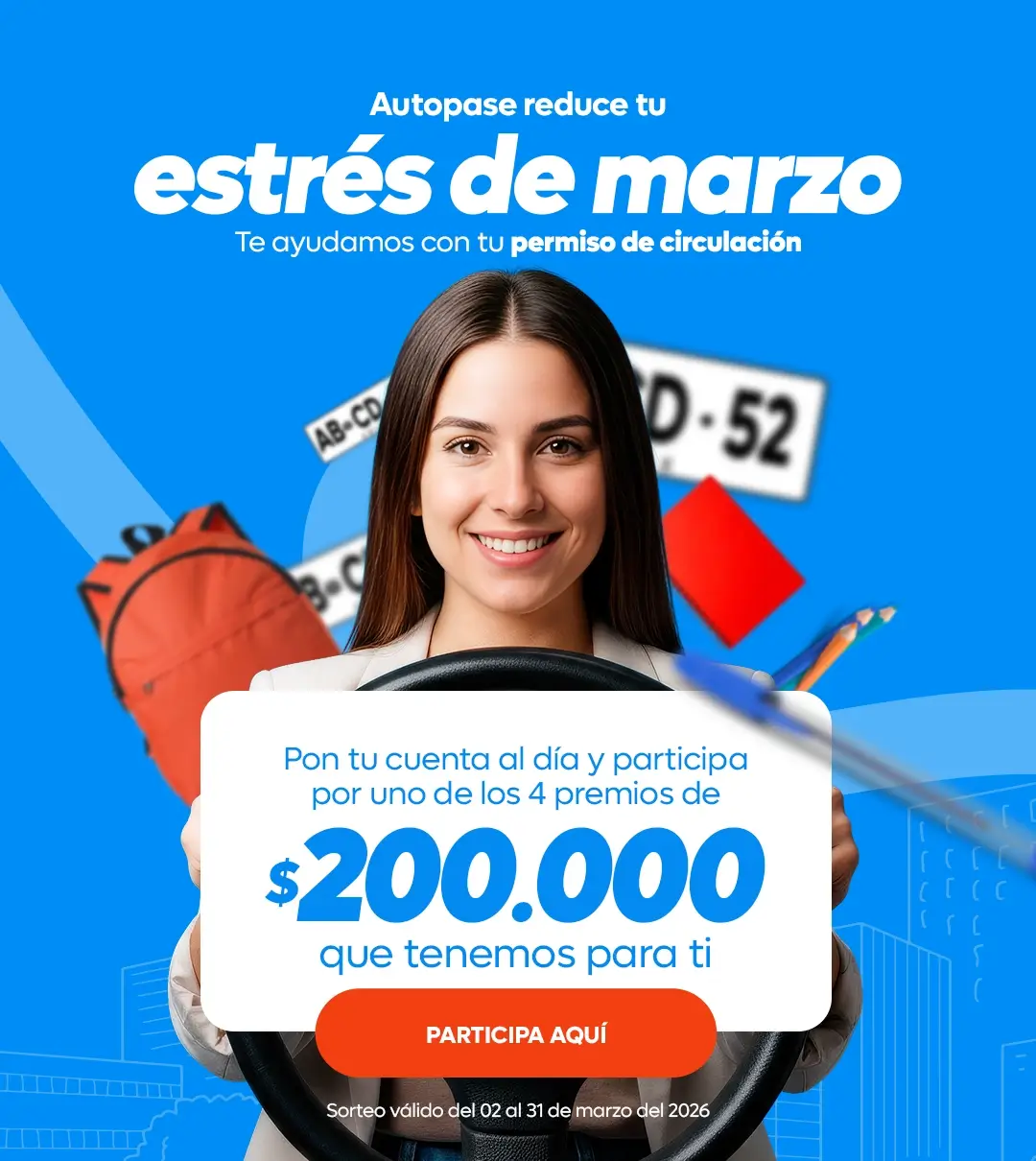 AUTOPASE te reduce tu estres de marzo